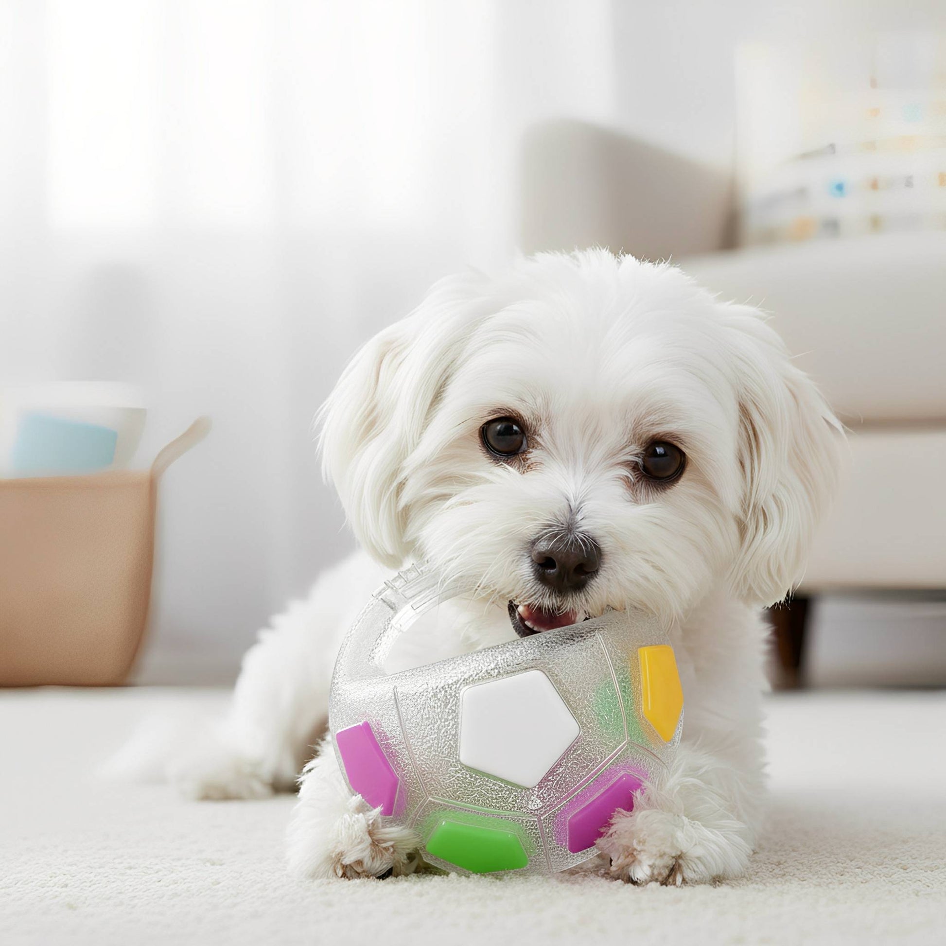 ChewMate - Pelota de Juego para Perros Antiestrés con Sonido