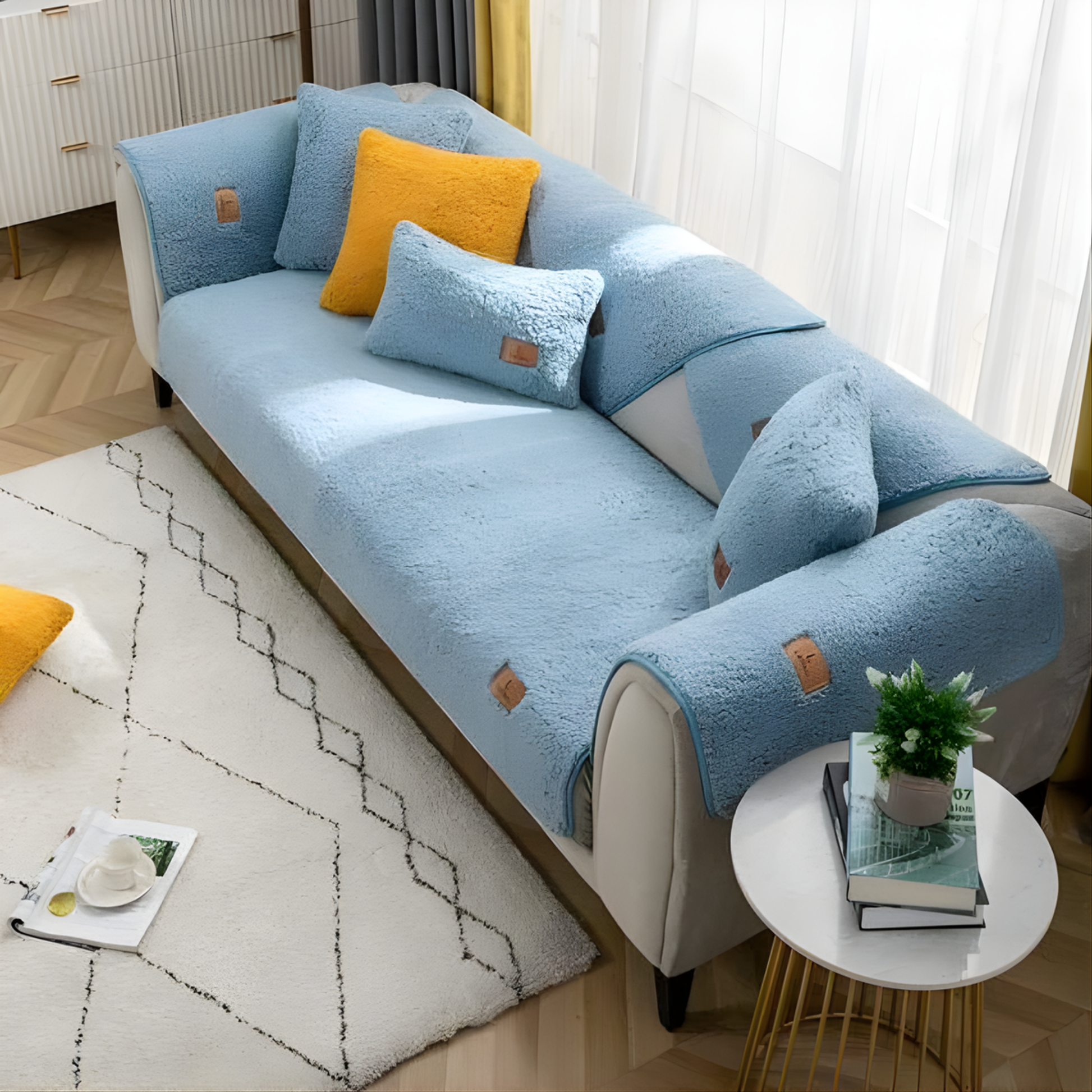 Hushcover - Fundas para Perros Impermeables de Sherpa Fleece