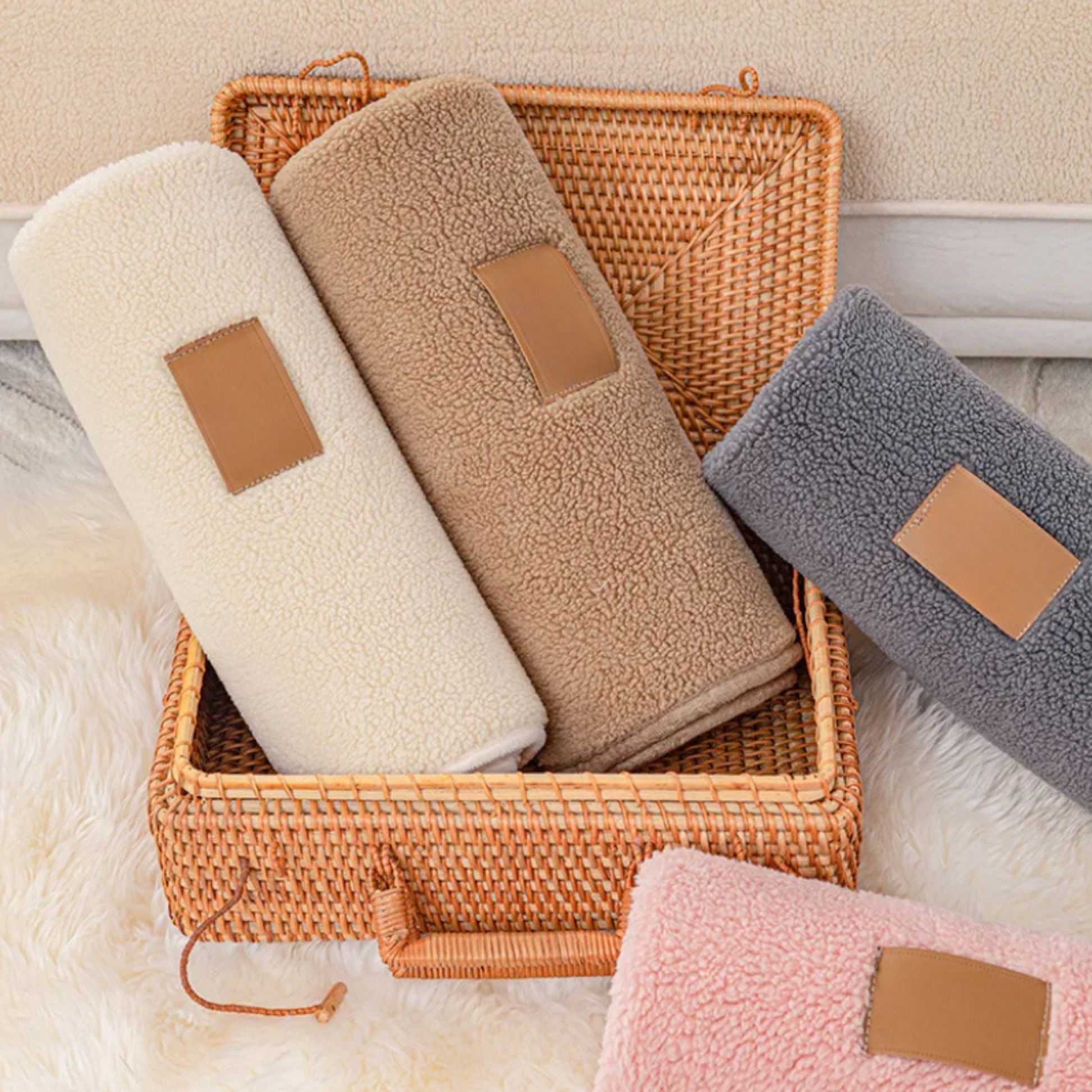 Hushcover - Fundas para Perros Impermeables de Sherpa Fleece