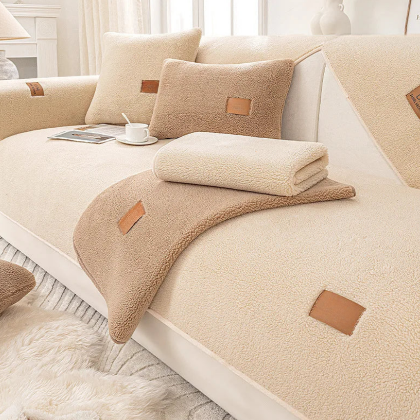 hushcover - fundas para perros impermeables de sherpa fleece