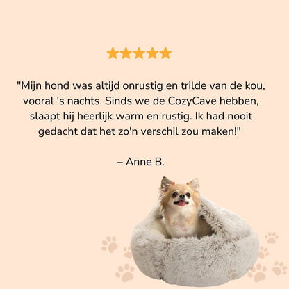 CozyCave - Cama para mascotas cálida y acogedora