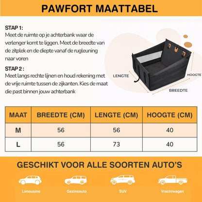 Pawfort - Extensor de Asiento Trasero para Perros de Suelo Duro Impermeable