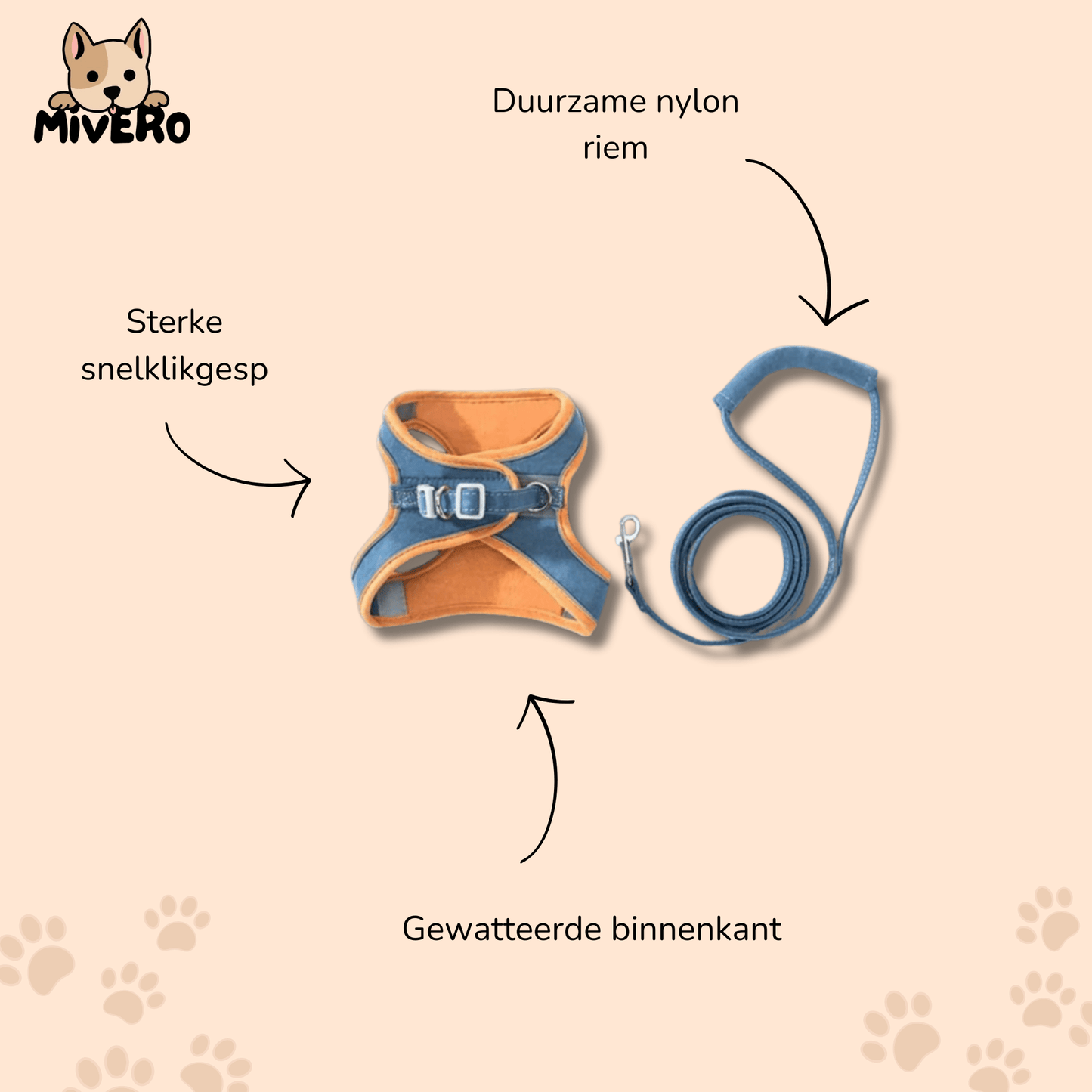 catventure - verstelbaar veiligheidstuigje kat - mivero