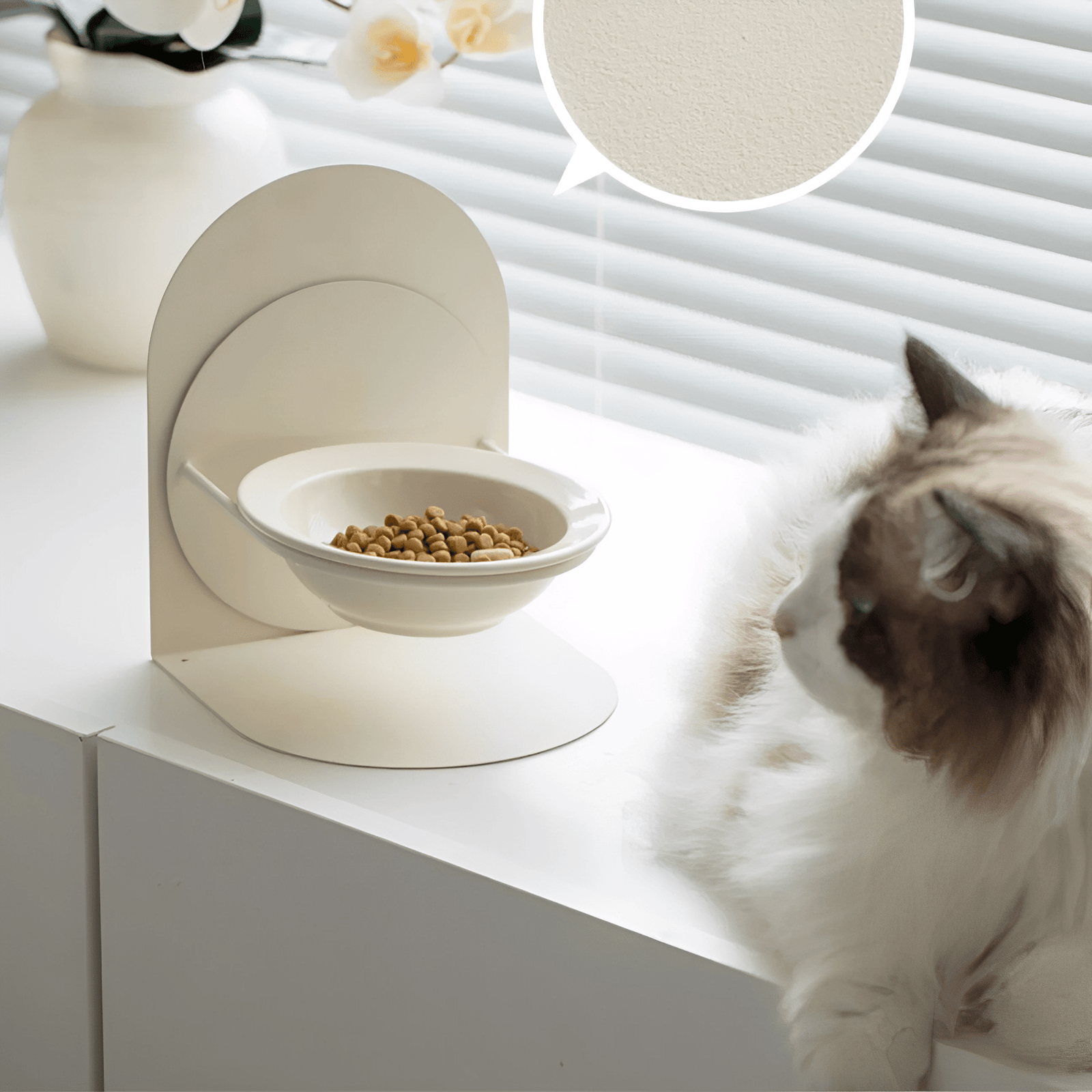 Cerakatt - Verhoogde Keramische Kattenvoerbak - Mivero