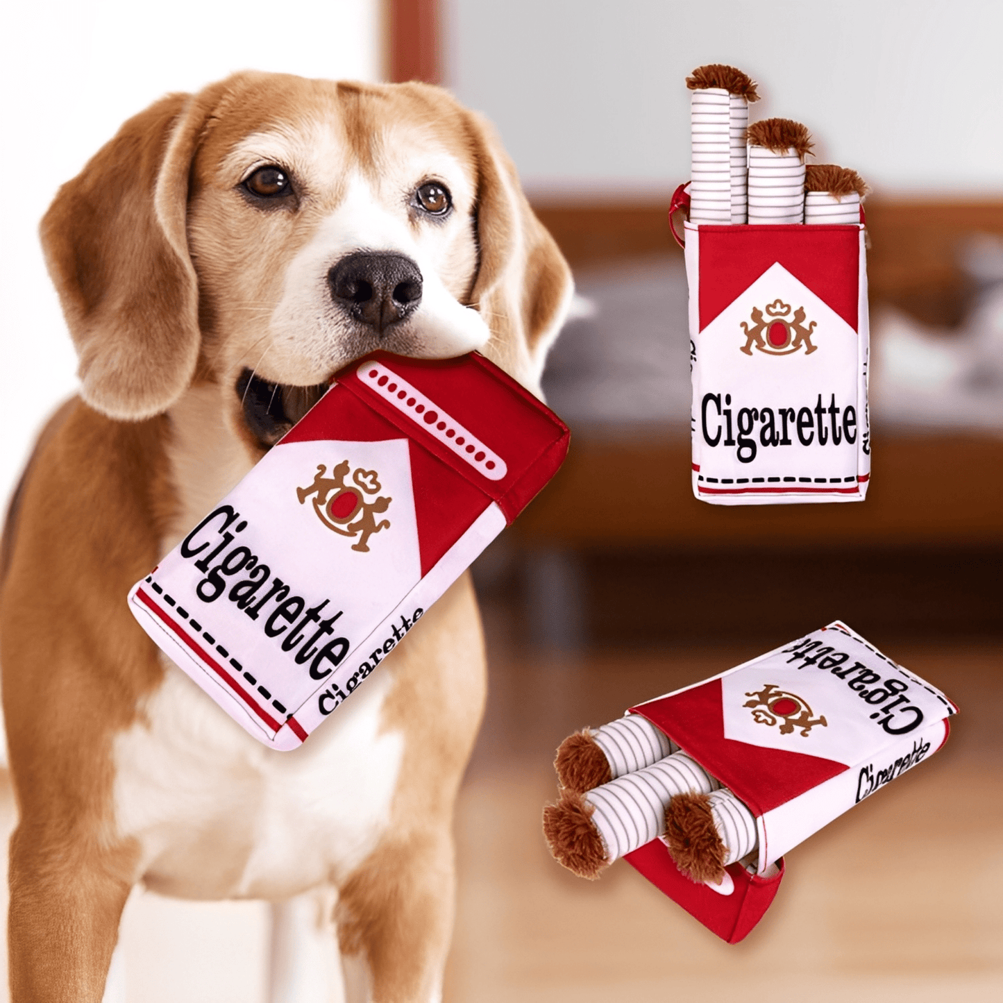 chewcigarette - sterk en hilarisch hondenspeelgoed! - mivero