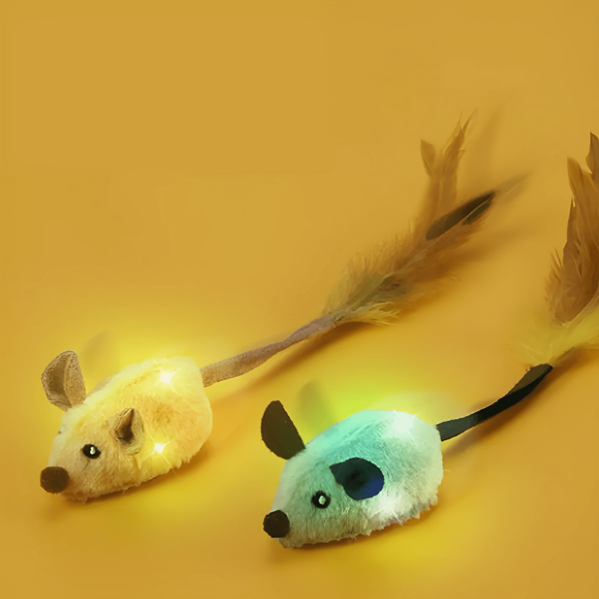 Chirpster - Kattenspeelgoed Muis met Veer Interactief - Mivero