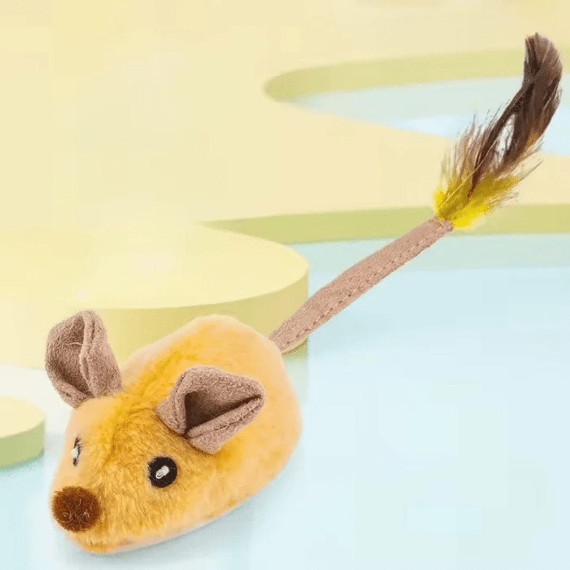 Chirpster - Kattenspeelgoed Muis met Veer Interactief - Mivero