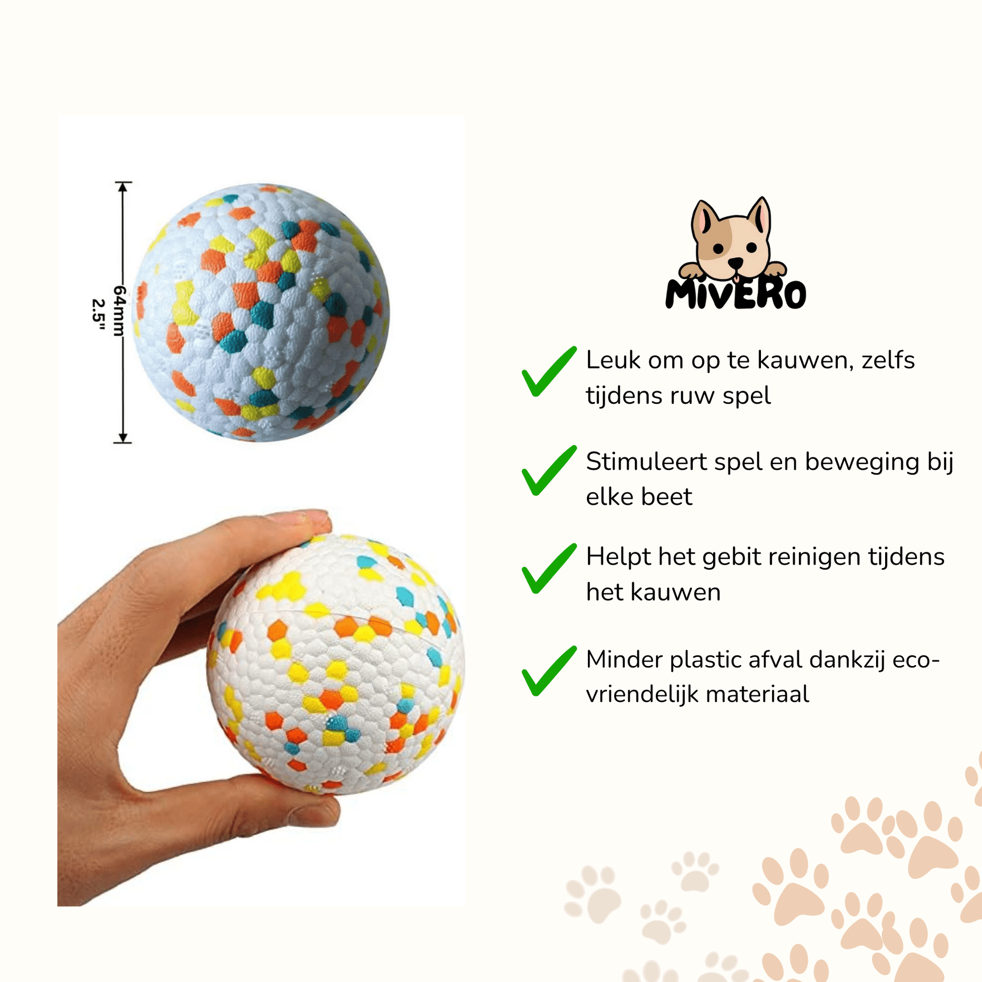 Chompion - Hondenbal Onverwoestbaar Voor Sterke Kauwers - Mivero