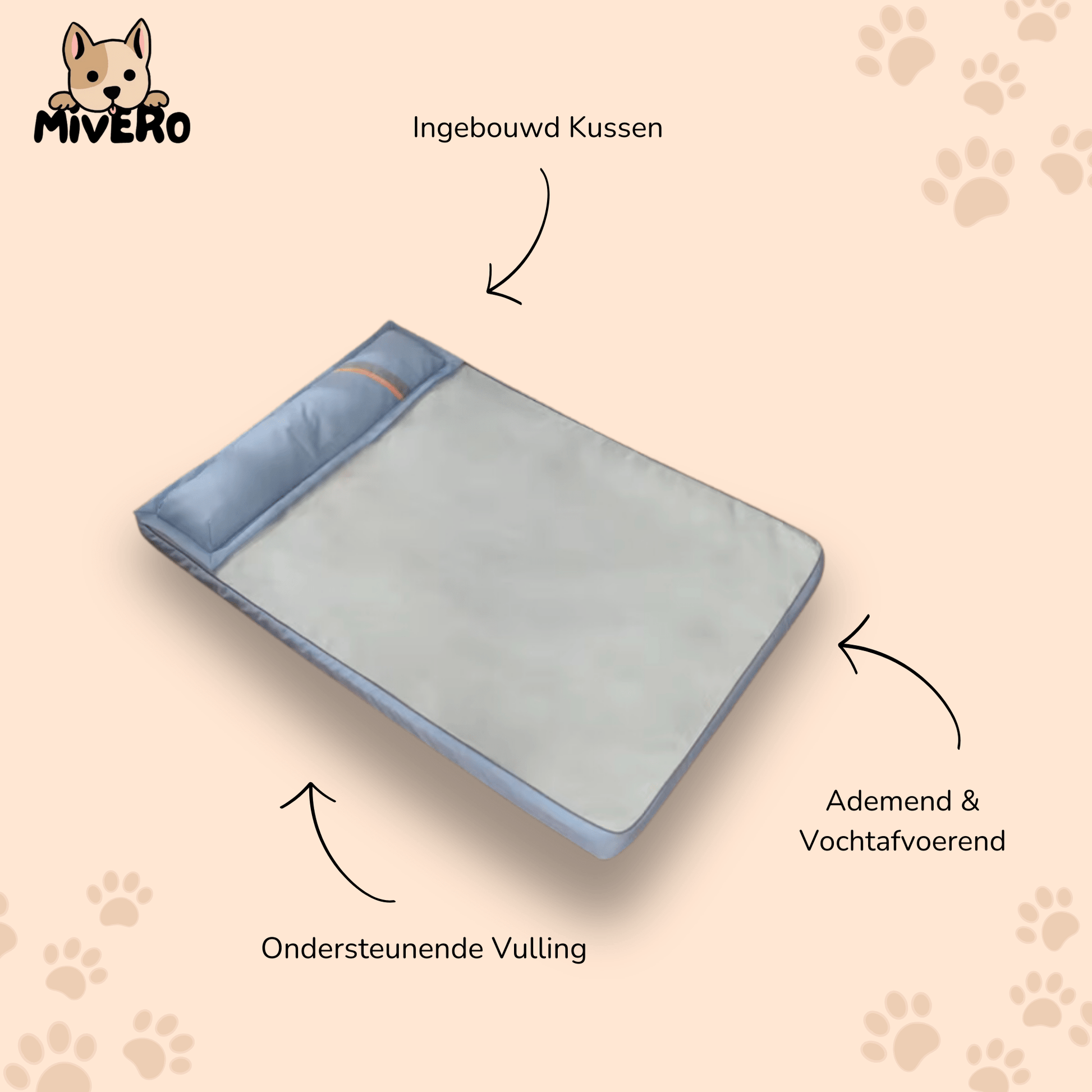 ComfiPaws - Orthopedisch Wasbaar Hondenbed - Mivero