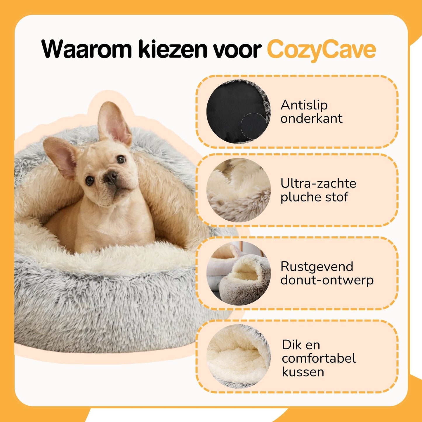 cozycave - knusse huisdierenmand - mivero