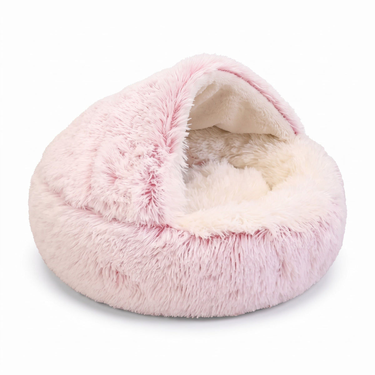 cozycave - fluffy hondenmand met dak - mivero