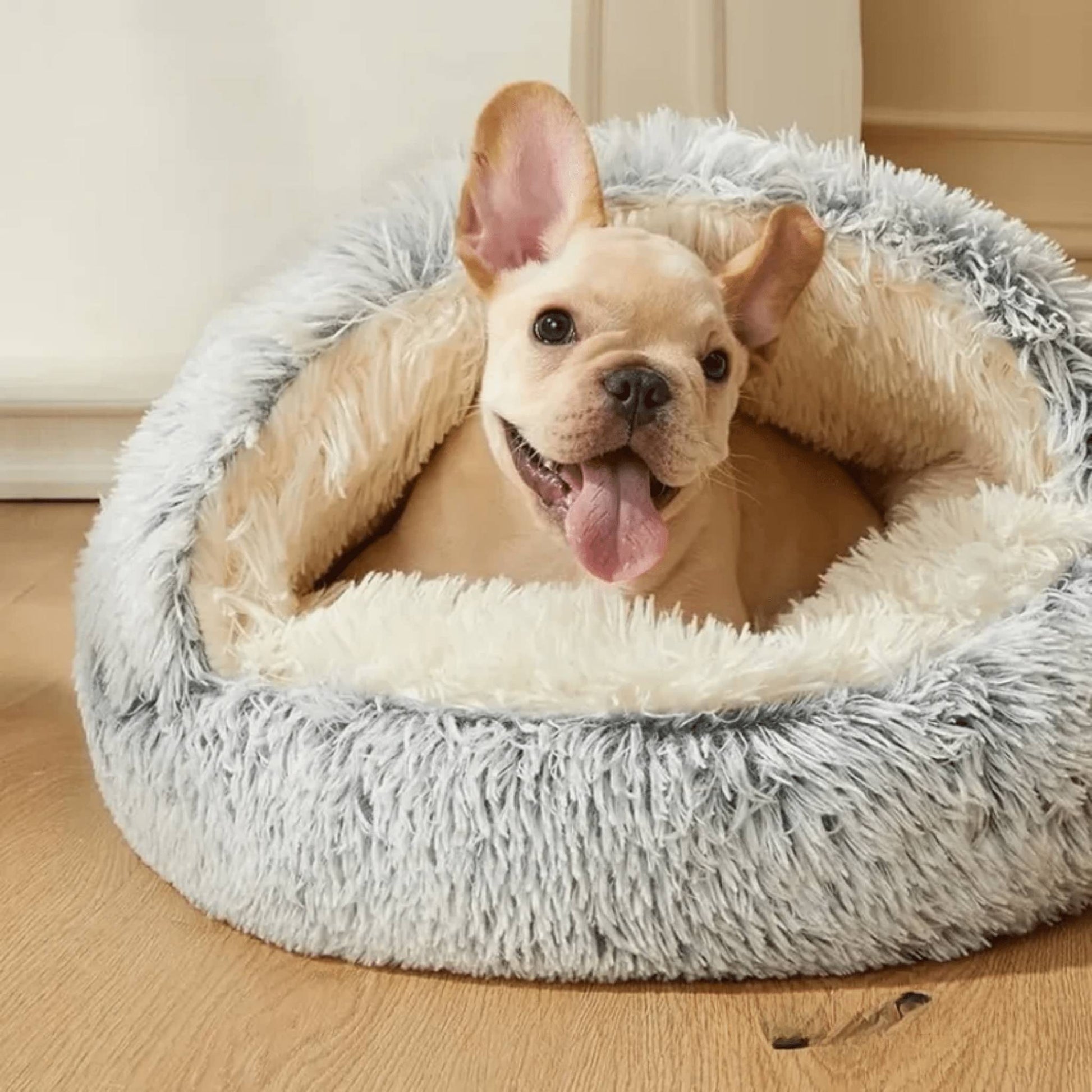 CozyCave - Cama para mascotas cálida y acogedora