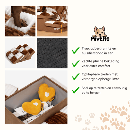 CozyClimb - Opvouwbare Opbergtrap Huisdieren - Mivero