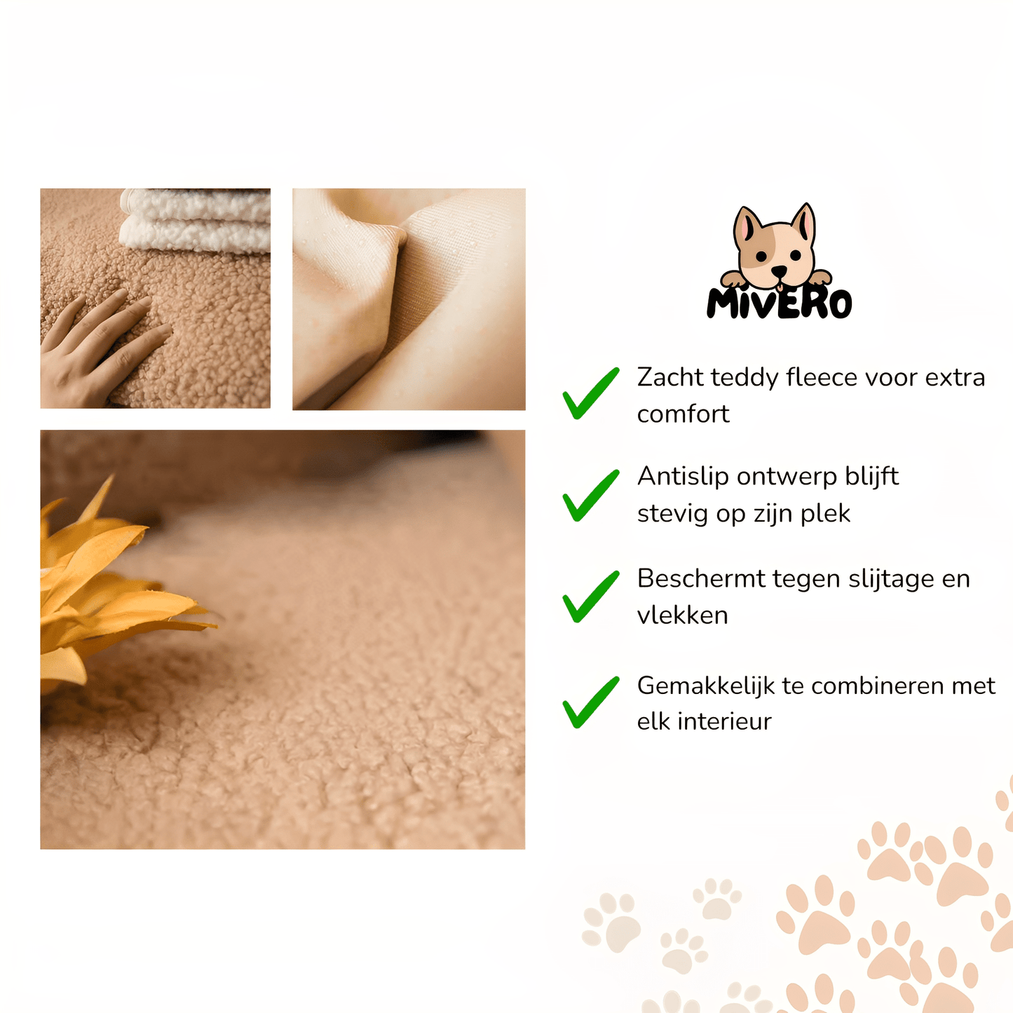 cozywrap - antislip teddy bankhoes - mivero