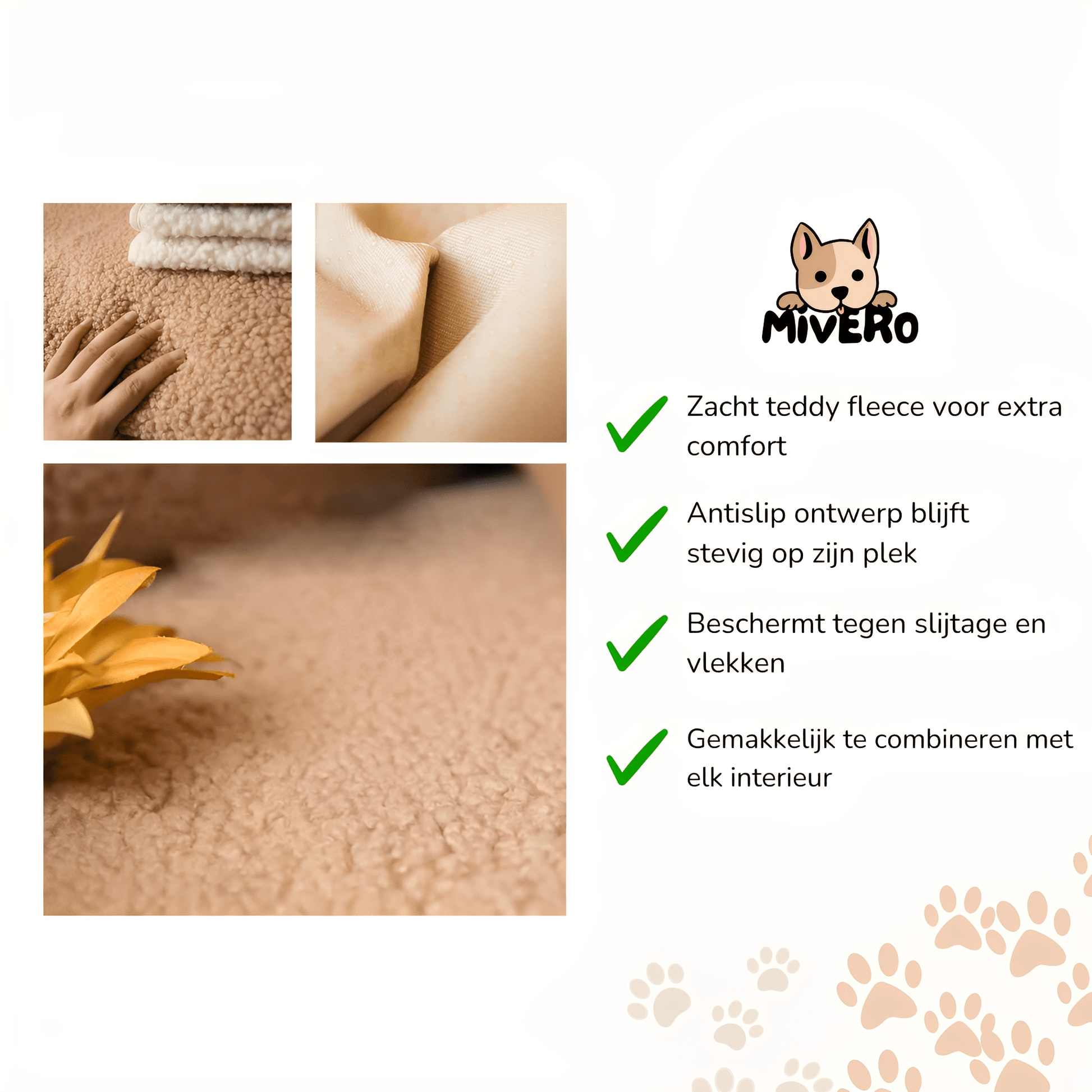 CozyWrap - Antislip Teddy Bankhoes - Mivero