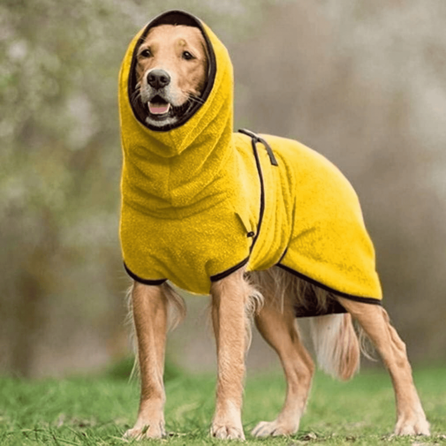 CuddleCoat - Absorberende Katoen - Frotté Hondenbadjas - Mivero