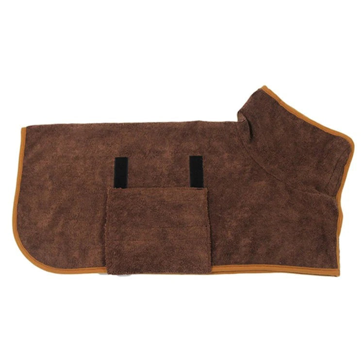 cuddlecoat - hondenbadjas van microvezel met klittenband - mivero