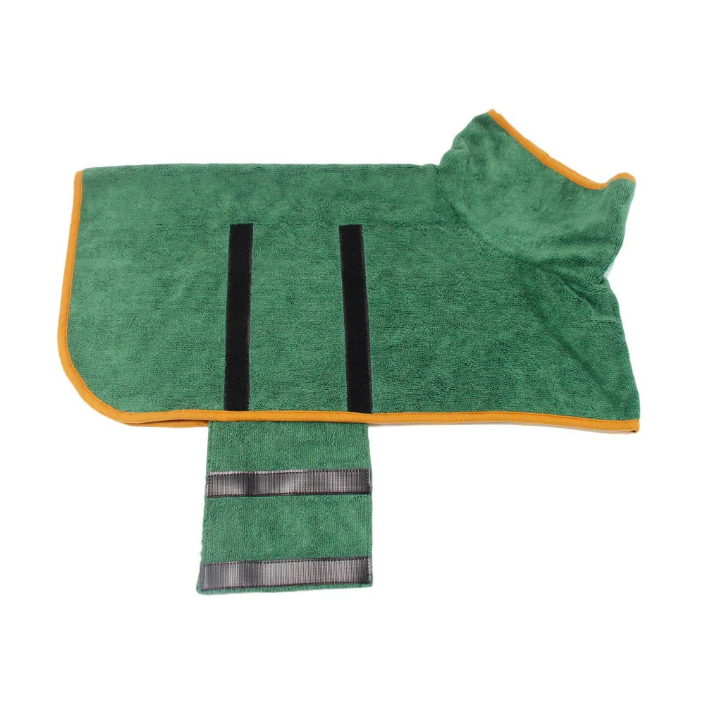 cuddlecoat - hondenbadjas van microvezel met klittenband - mivero
