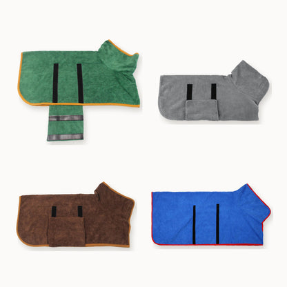 CuddleCoat - Hondenbadjas van Microvezel met Klittenband - Mivero
