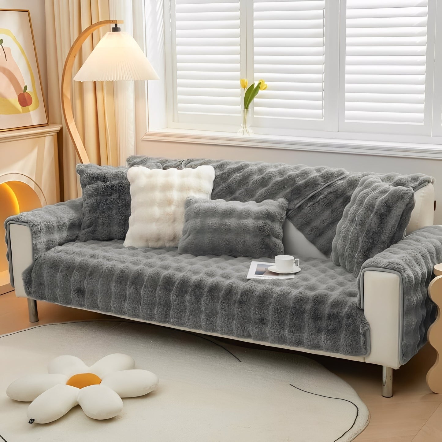 cuddlelock - bankhoes honden antislip pluche - mivero