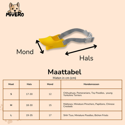 Ducko - Zachte Eendenbek Hondenmuilband - Mivero