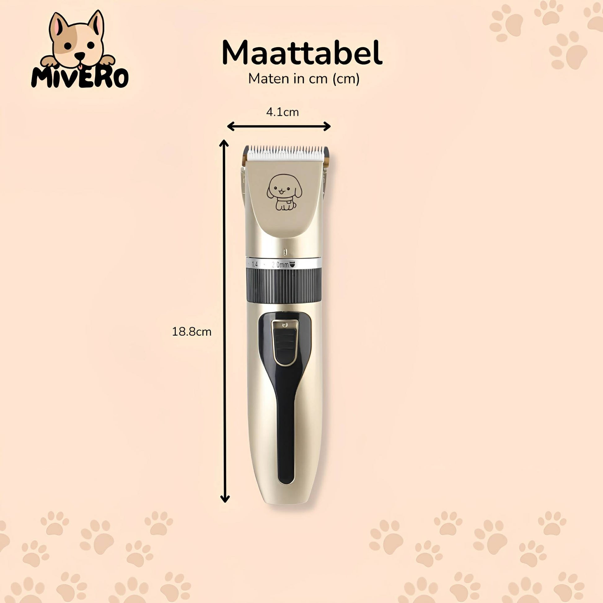 GroomZen - Stille Professionele Tondeuse - Mivero