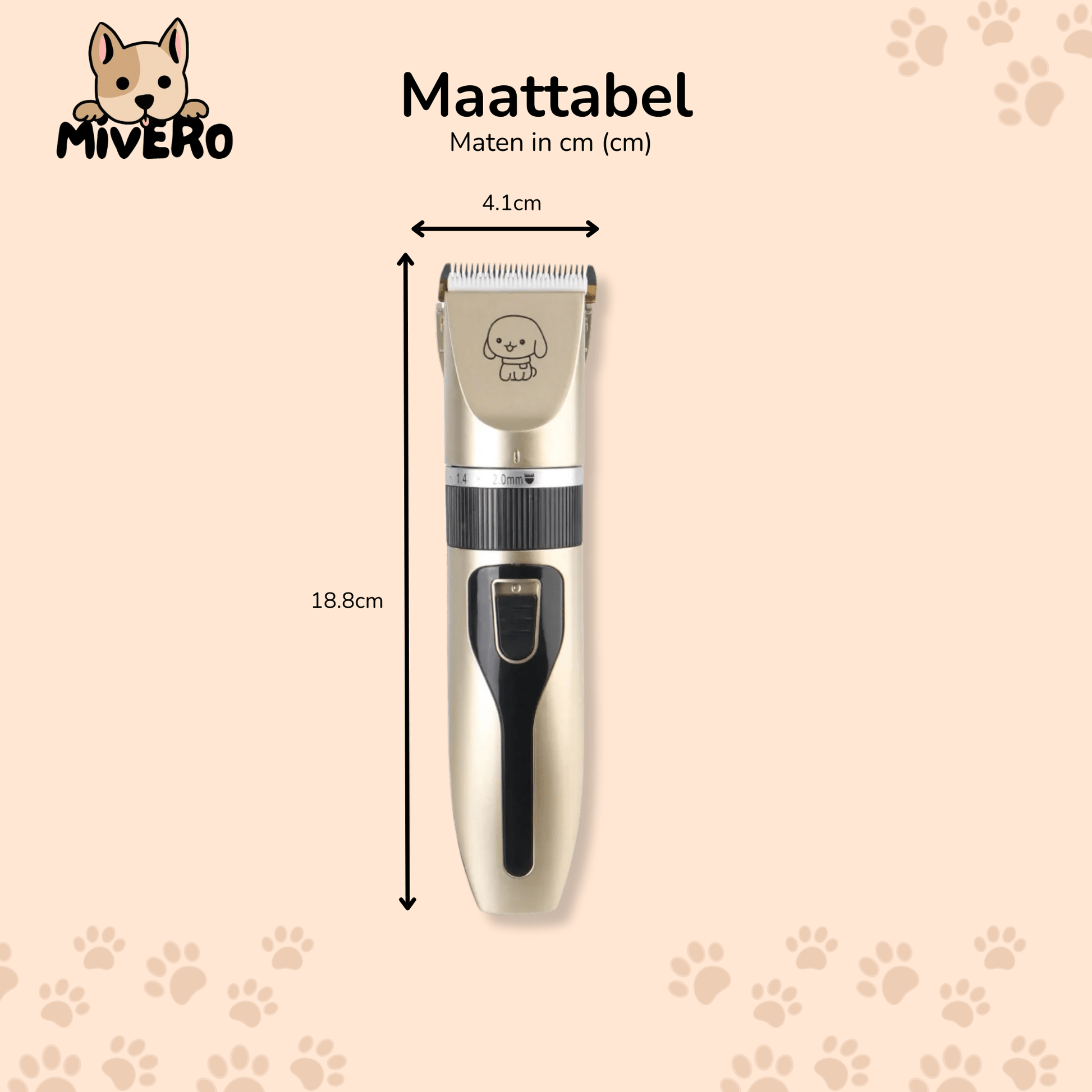 GroomZen - Stille Professionele Tondeuse - Mivero