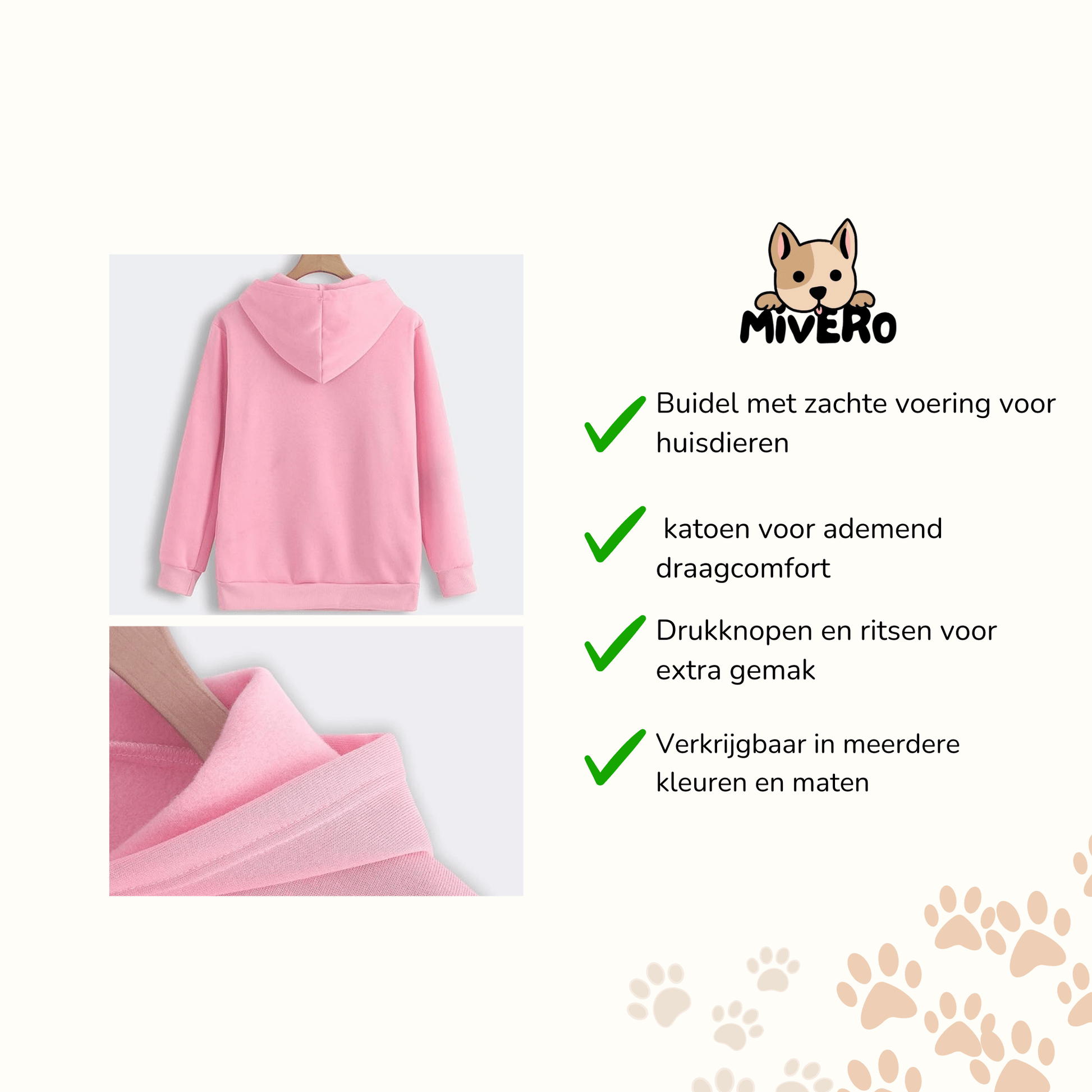 Hugglet - Katoenen Buidel Huisdiertrui - Mivero