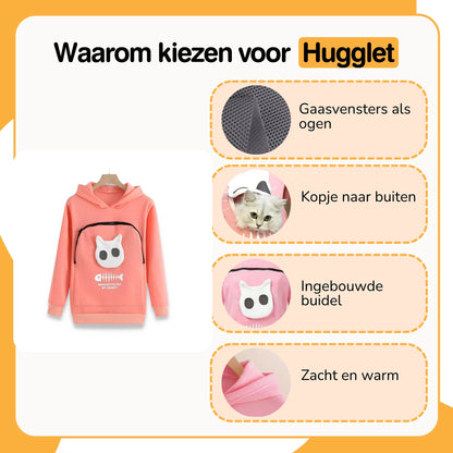 Hugglet - Hoodie met Buidel voor Huisdier - Mivero