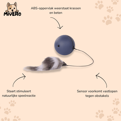 Huntio - Interactieve Muisvormige Kattenbal - Mivero