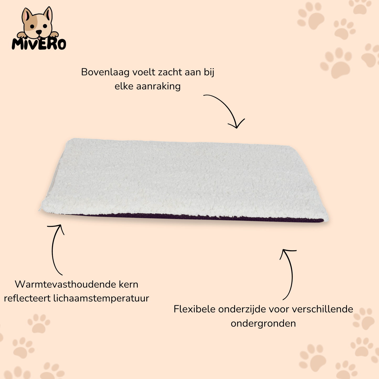 kozyra - warmtemat honden & katten zelfverwarmend - mivero