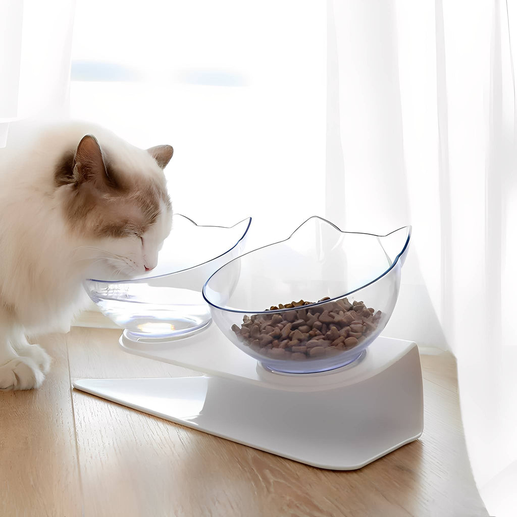 MealMate - Katten Voerbakken Verhoogd Met Standaard - Mivero