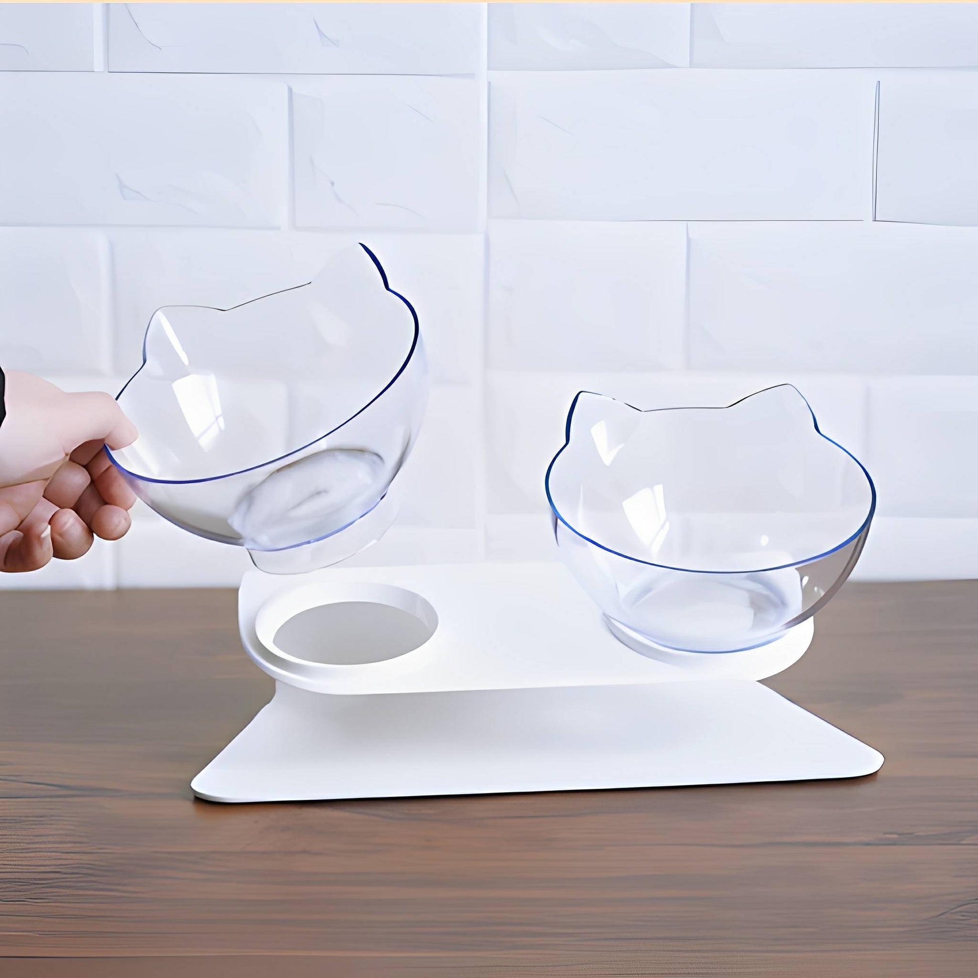 MealMate - Katten Voerbakken Verhoogd Met Standaard - Mivero