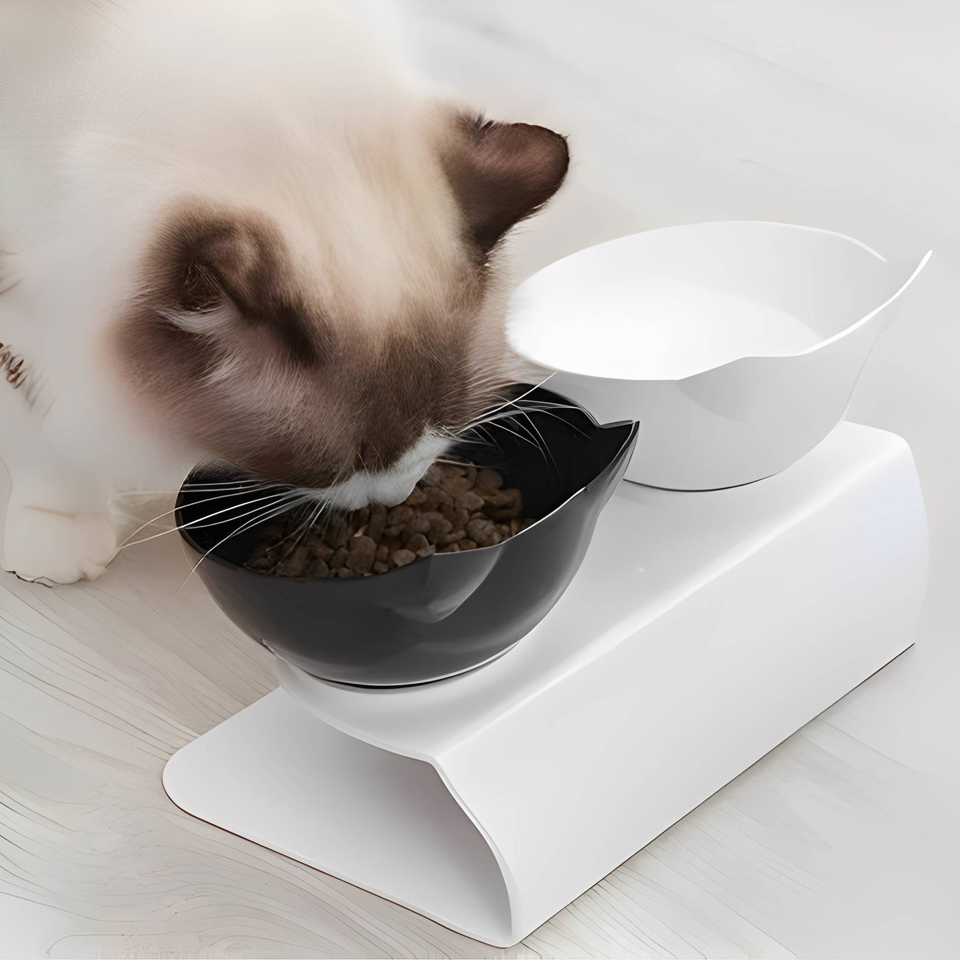 MealMate - Katten Voerbakken Verhoogd Met Standaard - Mivero