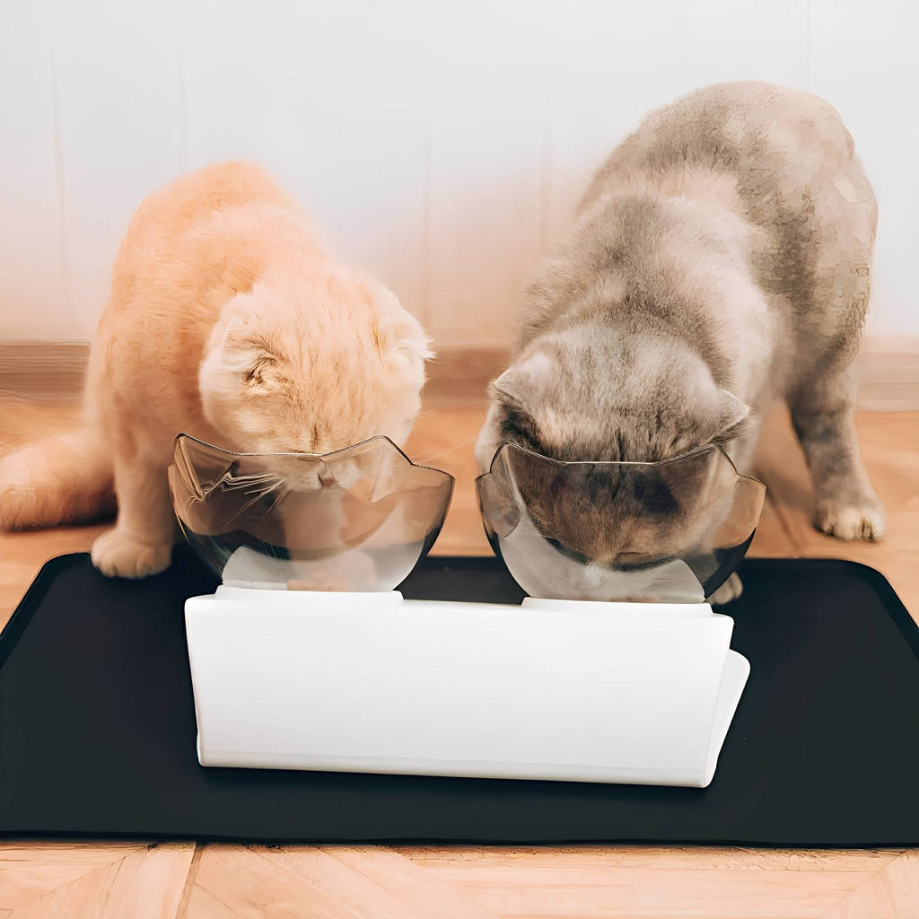 MealMate - Katten Voerbakken Verhoogd Met Standaard - Mivero