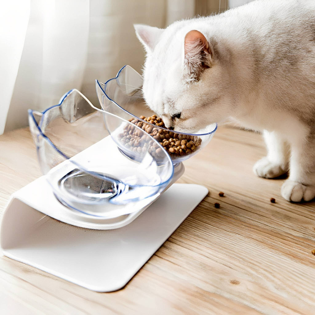 MealMate - Katten Voerbakken Verhoogd Met Standaard - Mivero