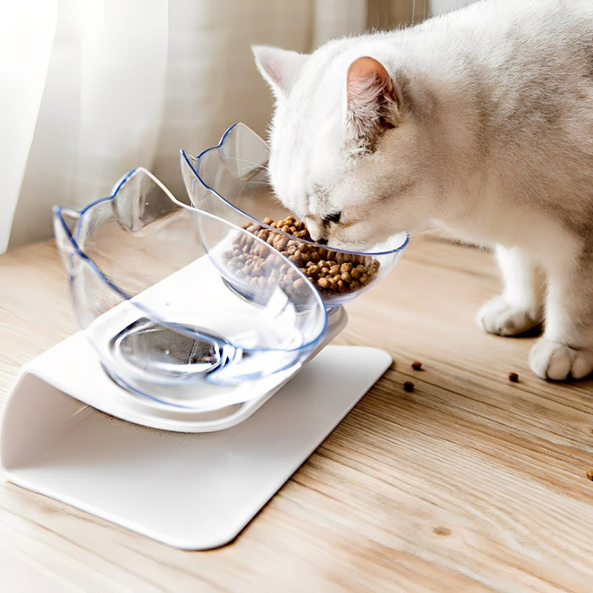 MealMate - Katten Voerbakken Verhoogd Met Standaard - Mivero