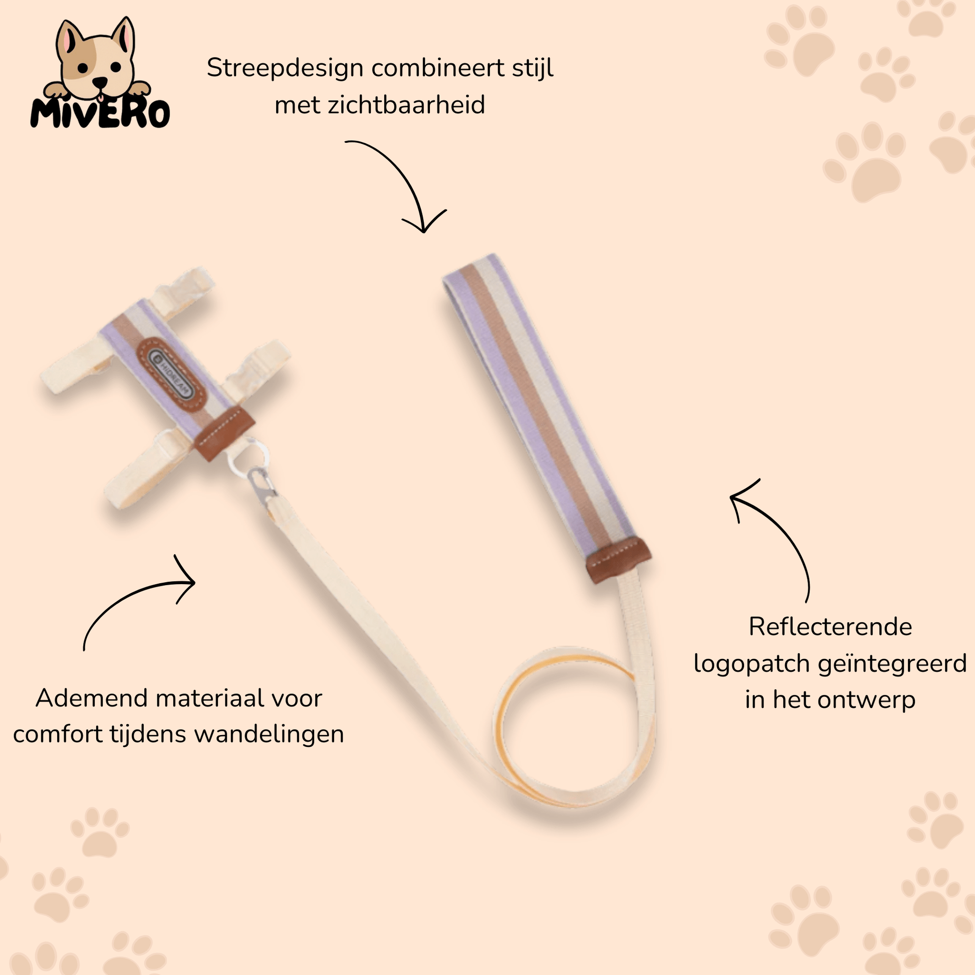 Meowalk - Reflecterend Ergonomisch Kattentuigje - Mivero