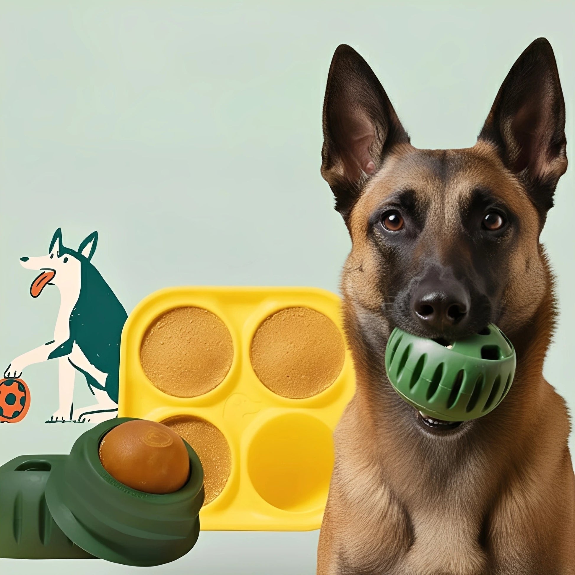 MunchOrb - Honden Snackbal Vriesbaar Natuurrubber - Mivero