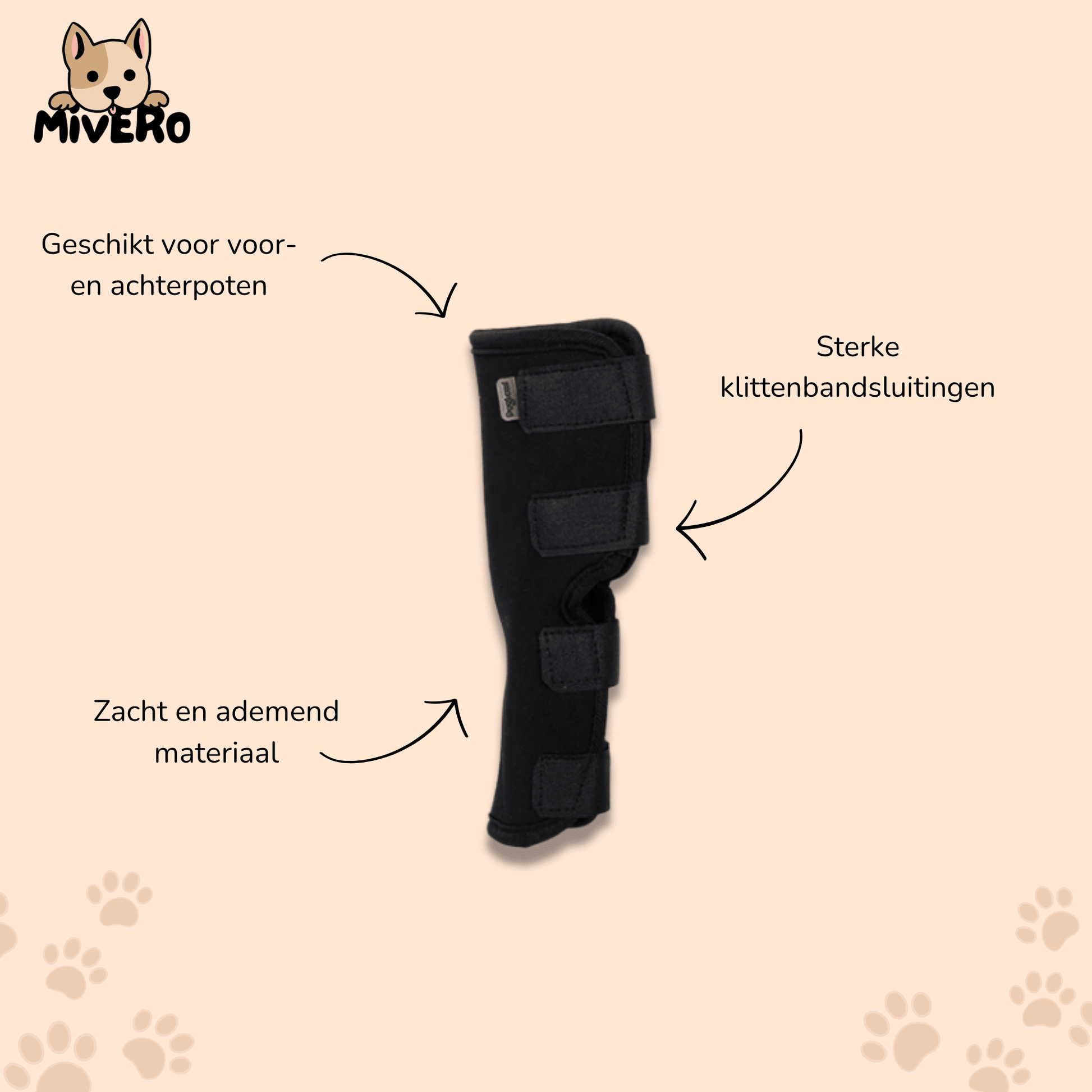 PawBrace - Orthopedische Honden Pootbrace - Mivero