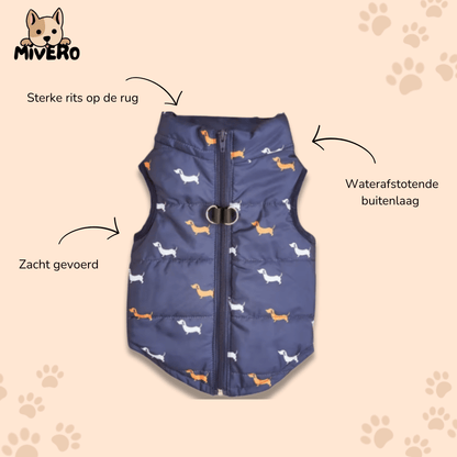 PawCozy - Gevoerde Rits Hondenjas - Mivero