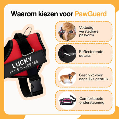 PawGuard - Gepersonaliseerd Hondentuigje - Mivero
