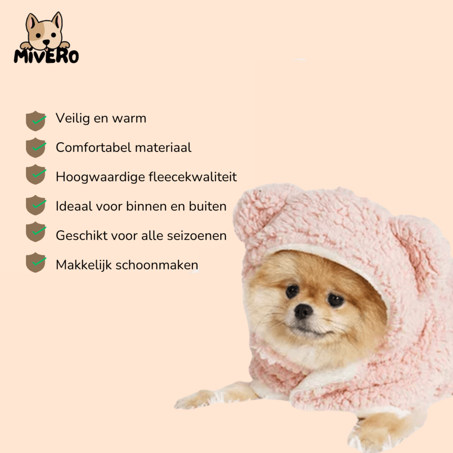 pawjamas - houd huisdieren warm en veilig - mivero