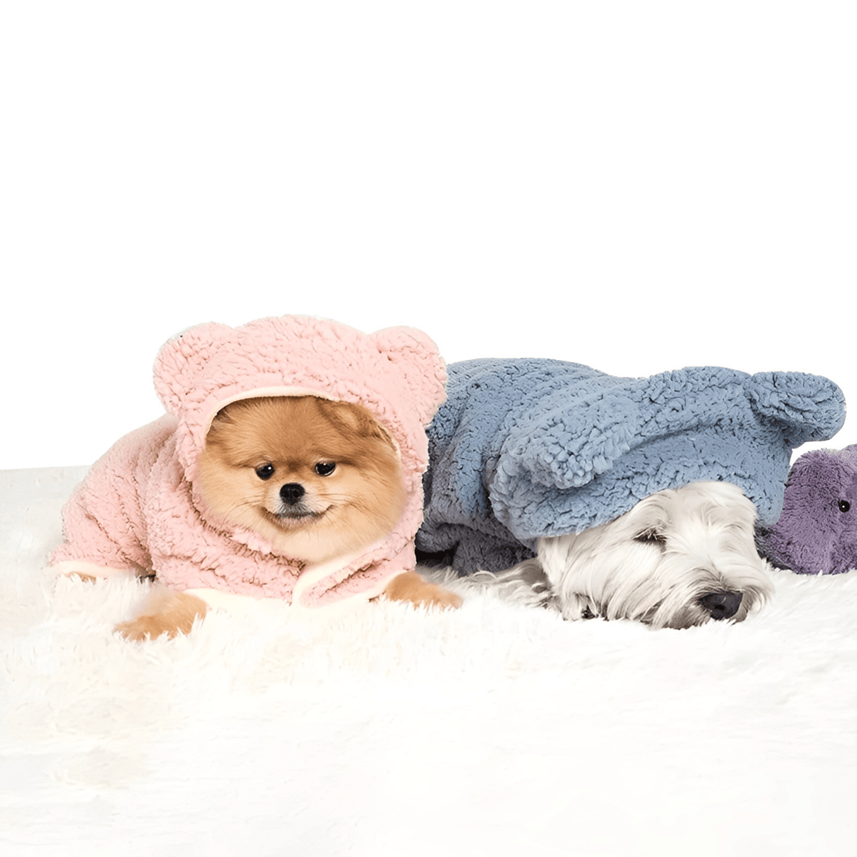 Pawjamas - Hondenpyjama met Capuchon en Berenoortjes - Mivero