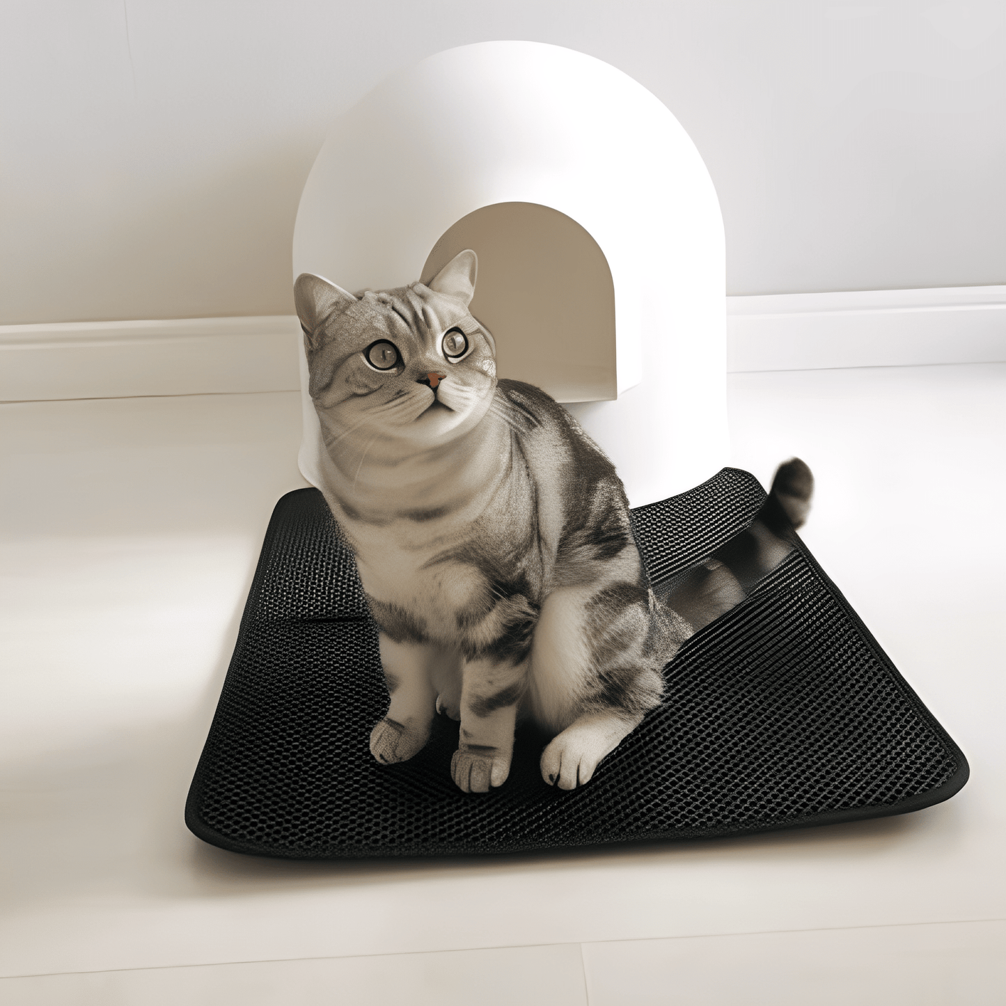 pawmat - katten kattenbakmat waterdicht antislip - mivero