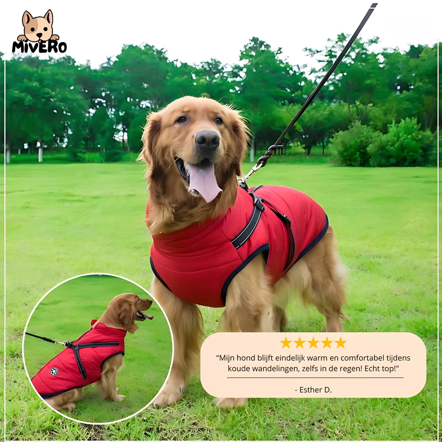 pawshield - honden winterjas winterjas voor hond - mivero