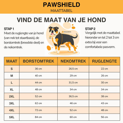 PawShield - Hondenjas Winter met Ingebouwd Tuig - Mivero
