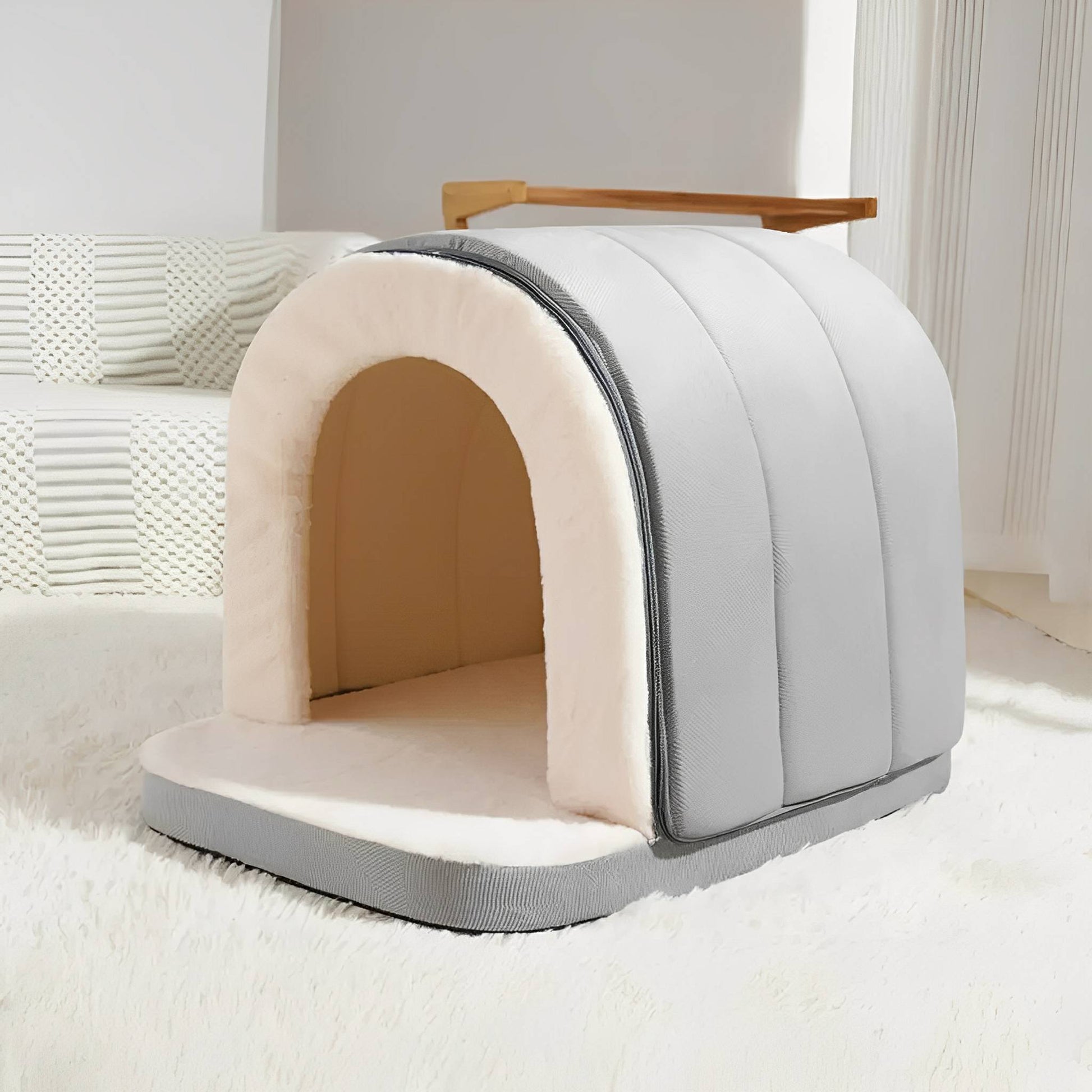 Pawven - Iglo Bed Huisdieren Semi Gesloten - Mivero