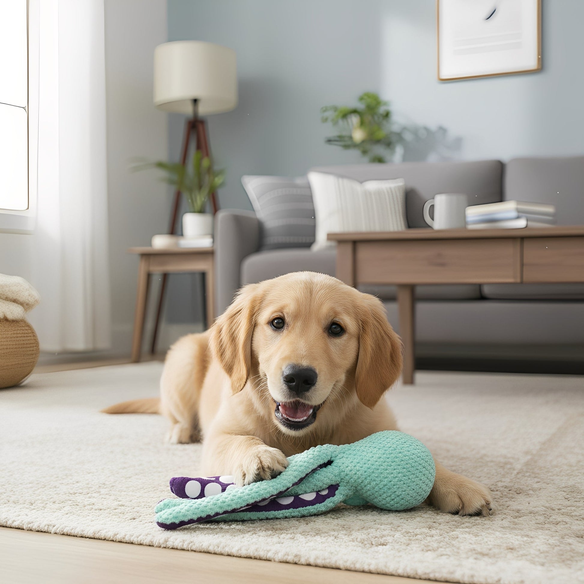 Pawzen - Speelgoed voor Honden Octopus Pluche met Pieper - Mivero