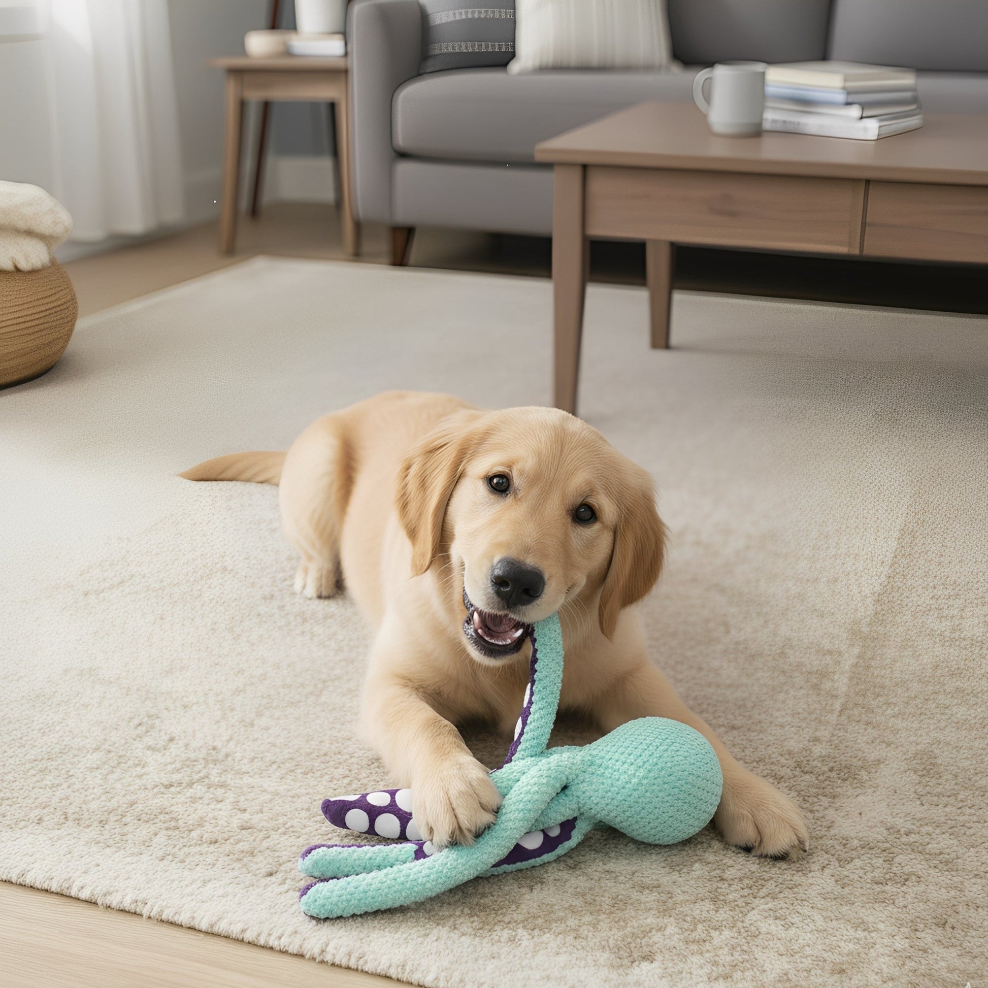 Pawzen - Speelgoed voor Honden Octopus Pluche met Pieper - Mivero